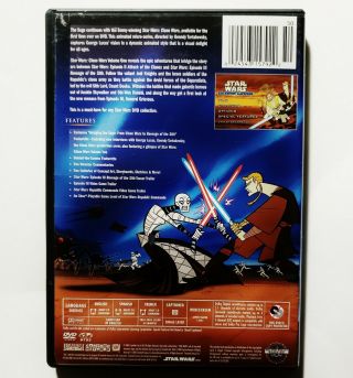 Star Wars - Clone Wars: Vol.  1 (DVD,  2005) RARE & OOP w/ Insert 2