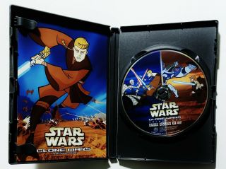 Star Wars - Clone Wars: Vol.  1 (DVD,  2005) RARE & OOP w/ Insert 3