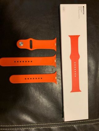 Apple Watch Sport Band 2015 Orange 42mm - Rare -