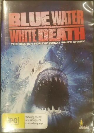 Blue Water White Death Rare Dvd Movie 1969 Great Pointer Shark Documentary Film