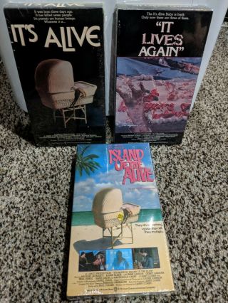 Its Alive 1 2 3 Rare Oop Horror Vhs