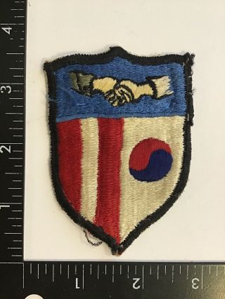 Ww2 Us Army Korean Civil Assistance Command Cut Edge Patch No Glow Rare