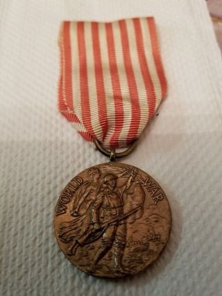 Rare Wwi 1917 - 1919 Numbered York City World War Service Medal