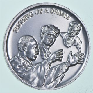 Rare Silver - 30.  5g - The Legacy Of John F.  Kennedy Round.  999 Fine Silver 827