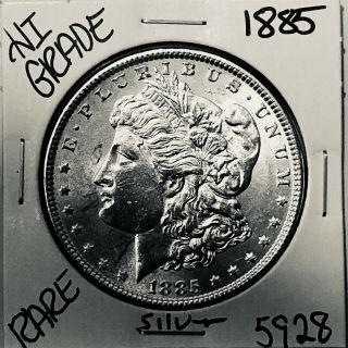 1885 Morgan Silver Dollar Hi Grade U.  S.  Rare Coin 5928