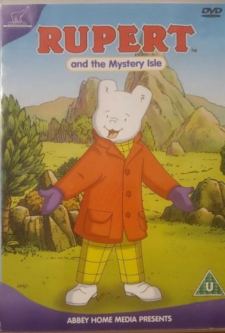 Rupert And The Mystery Isle Rare Dvd The Bear 85th Anniversary Cartoon Animation