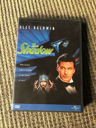 The Shadow (dvd) Alec Baldwin,  Tim Curry,  Oop Rare Standard Fullframe Edition
