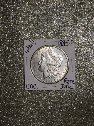 1885 Unc Morgan Silver Dollar Us,  Bu Rare Coin Gem Bu