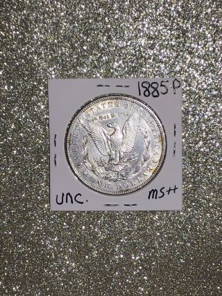 1885 UNC Morgan Silver Dollar US,  BU Rare Coin GEM BU 4