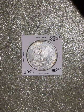 1885 UNC Morgan Silver Dollar US,  BU Rare Coin GEM BU 8