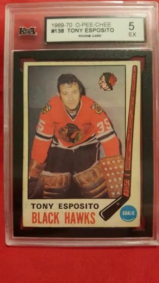 69 - 70 Opc 138 Tony Esposito Rookie Rc Ksa Graded Ex 5 (chicago) Rare