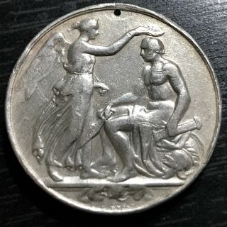 1885 Great Britain Burma Campaign Silver Service Medal / Coin Rare Item