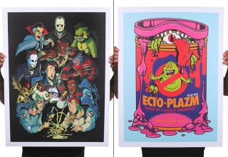 Kyle Crawford The Real Ghostbusters Print Poster Mondo Ecto Plazm Rare