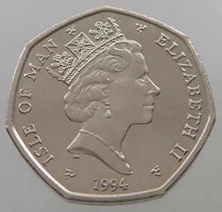 Isle Of Man 50 Pence 1994 Rare Top T44 331