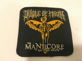 Rare Cradle Of Filth The Manticore And Other Horrors Patch Iron - On