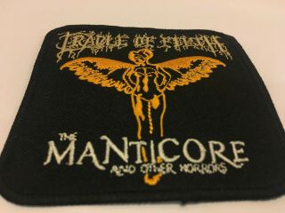 RARE Cradle of Filth The Manticore and Other Horrors Patch Iron - On 3