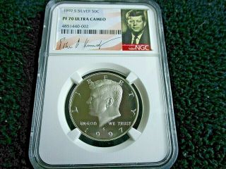 Rare 1997 S Silver Ngc Pf70 Ucam Signature Label Low Mintage And Pop