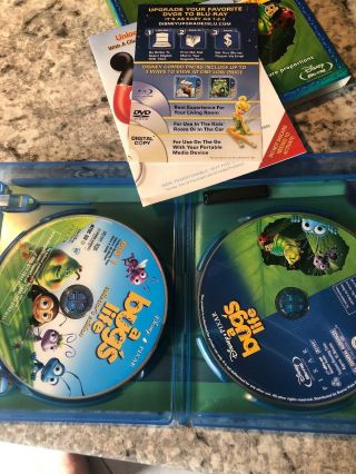 A Bug’s Life Disney Pixar Blu Ray,  Dvd With Slipcover Rare 3