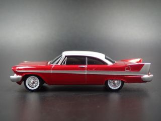 Christine 1958 Plymouth Fury Chrome Red Rare 1:64 Scale Diecast Model Car