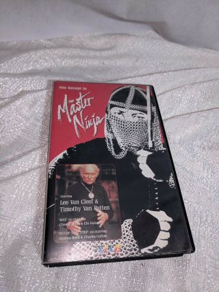 Sho Kosugi In The Master Ninja Vhs Tape Rare Obscure Lee Van Cleef