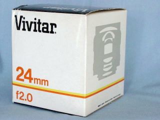 Pentax K Vivitar Kiron 24mm F2 Lens Rare