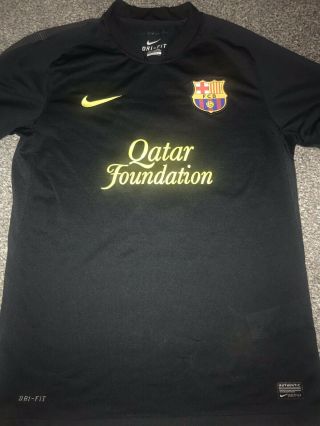 Barcelona Away Shirt 2011/12 David Villa 7 Medium Rare