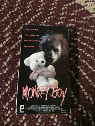 Monkey Boy Prism Horror Sov Slasher Big Box Slip Rare Oop Vhs