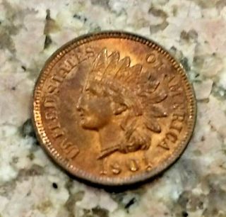 RARE 1901 U.  S INDIAN HEAD PENNY CLEAR SHARP DETAILS RD RED COLOR N/R 5