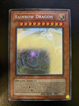 Yugioh Rainbow Dragon Taev - En006 Ghost Rare 1st