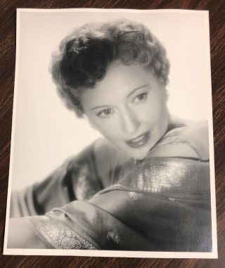 Rare John Engstead Stamped Double Weight Photo Barbara Stanwyck Looking Away
