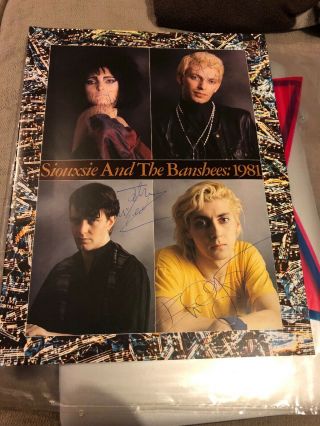 Siouxsie And The Banshees Rare Uk 1981 Juju Tour Signed