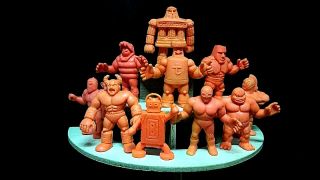 Rare 10 Kinnikuman M.  U.  S.  C.  L.  E Men Kinkeshi Keshi Rubber Figure Mattel Orange 1