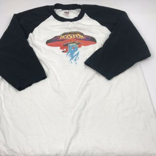 Rare " Boston Returns 2003 " Tour T - Shirt Xl White Black Sleeves