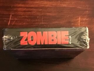 Zombie 2 VHS Rare Horror Gore Lucio Fulci T - Z Video EDDE Entertainment Version 5
