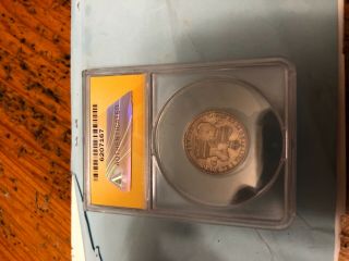 RARE 1883 Hawaii 25 Cent coin Quarter graded by ANACS EF45 3