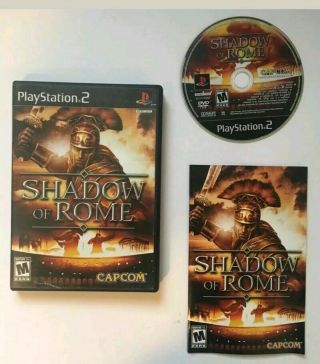 Shadow Of Rome Sony Playstation 2 Complete Ps2 Cib Video Game Rare