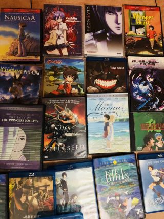 Anime 24 DVDs Rare Tokyo Ghoul Cowboy Bepop Wind Rises And More. 4