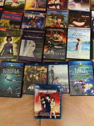 Anime 24 DVDs Rare Tokyo Ghoul Cowboy Bepop Wind Rises And More. 5