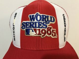 St Louis Cardinals World Series 1985 Trucker Hat Ajd Lucky Stripes Rare Usa Made
