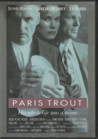 Paris Trout Dvd,  (1991) Rare,  With Dennis Hopper & Barbara Hershey,  Disk