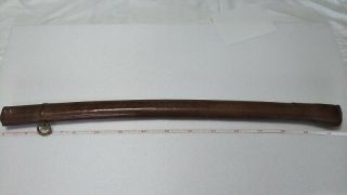 Rare Ww2 Japanese Military Sword Scabbard Gunto Katana Saya Length: 72 Cm 3
