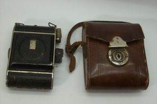 Very Rare Welta Pontina Folding Camera With 5cm 2.  9 Meyer Trioplan Uncoated Lens
