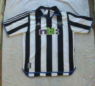 Newcastle United 2000 2001 Home Shirt Rare (l)