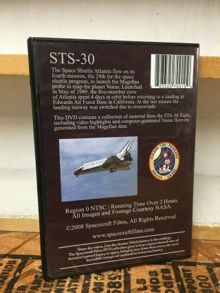 STS - 30 MAGELLAN SPACE SHUTTLE FLIGHT 29 DVD Spacecraft Films RARE 2
