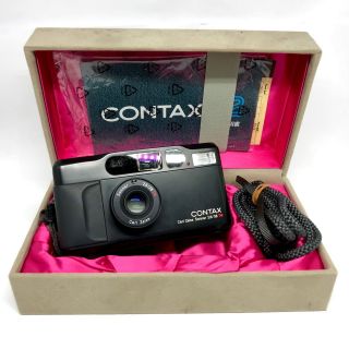 【 Rare Limited Black Near Box】contax T2 Point & Shoot Camera From Japan 805