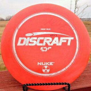 Rare Discraft First Run Esp Nuke,  Disc Golf Distance Driver,  175 Gram