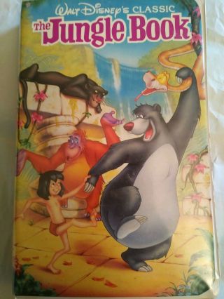 Disney Black Diamond Classic 1991 Vhs Tape " The Jungle Book " - Rare