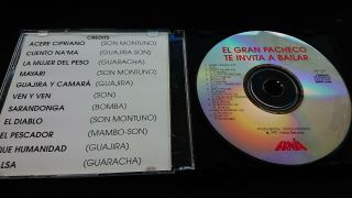 RARE CD SALSA.  EL GRAN PACHECO - TE INVITA A BAILAR.  1997 FANIA RECORDS 2