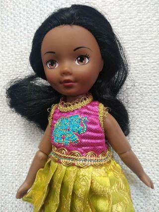 Madame Alexander Travel Friends India Black Doll Jointed 8 " Rare