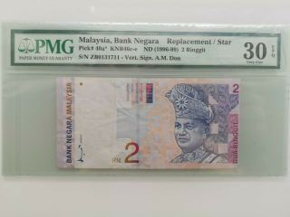 Malaysia Rm2 (1996) Am Don Replacement/star Pmg 30epq Zb Rare
